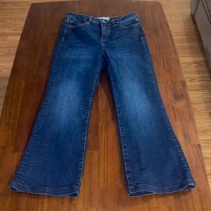 Soft Surroundings ladies Classic Straight Leg High Rise Blue jeans size 10P